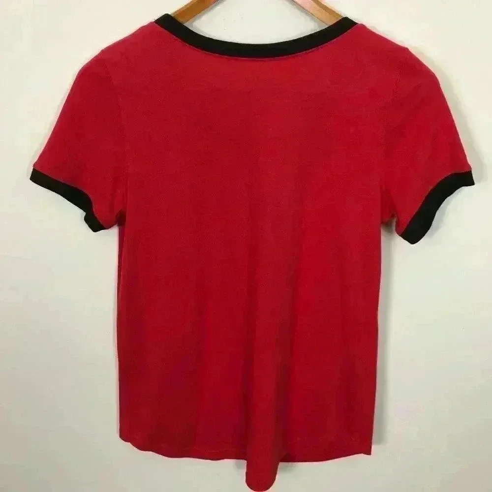 Justice League Female Heroes Red XL T-Shirt - Picture 5 of 5